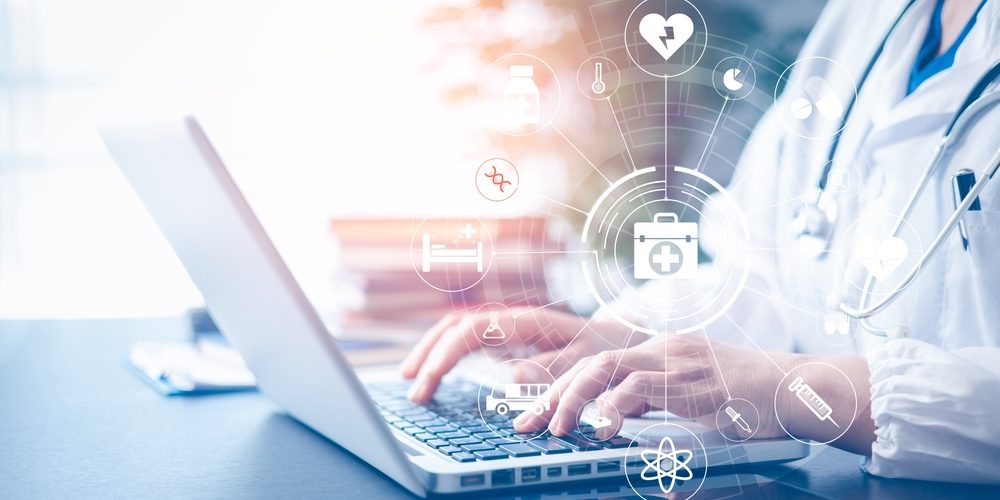 Digital,Healthcare,And,Network,Connection,On,Hologram,Interface,,Dna.,Medicine